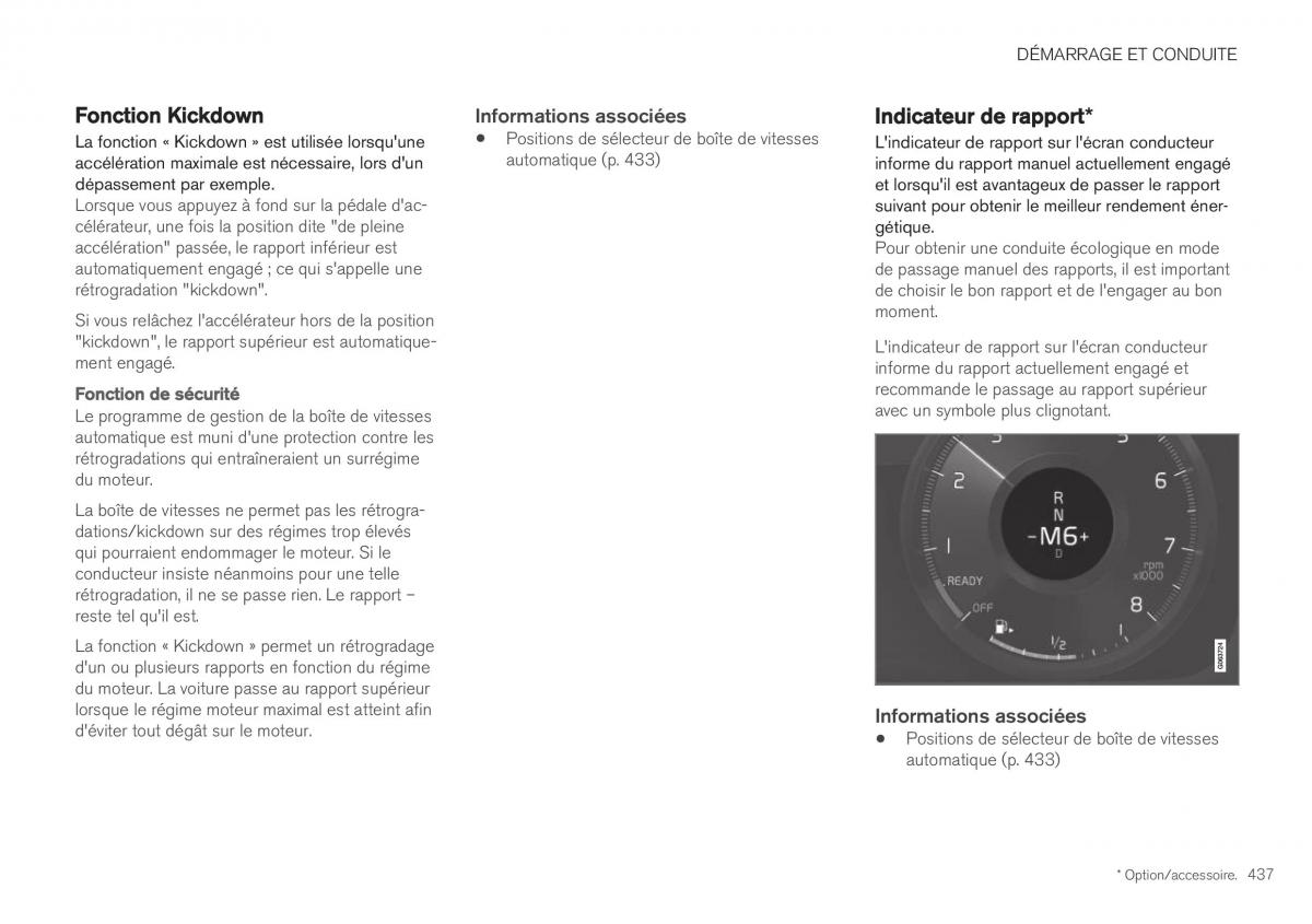 Volvo XC40 manuel du proprietaire / page 439