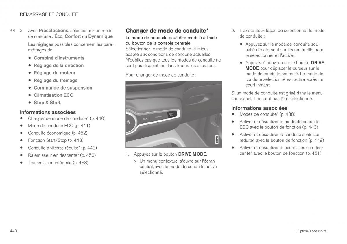 Volvo XC40 manuel du proprietaire / page 442