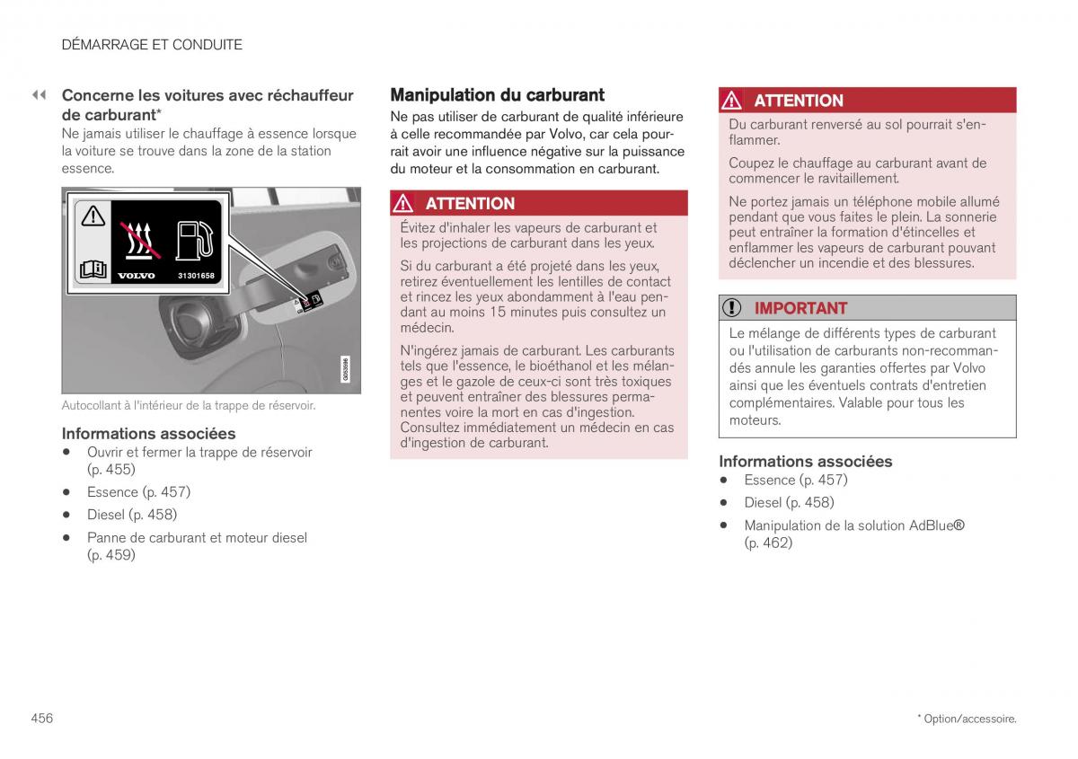 Volvo XC40 manuel du proprietaire / page 458