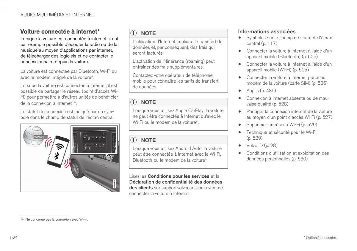 Volvo XC40 manuel du proprietaire / page 526