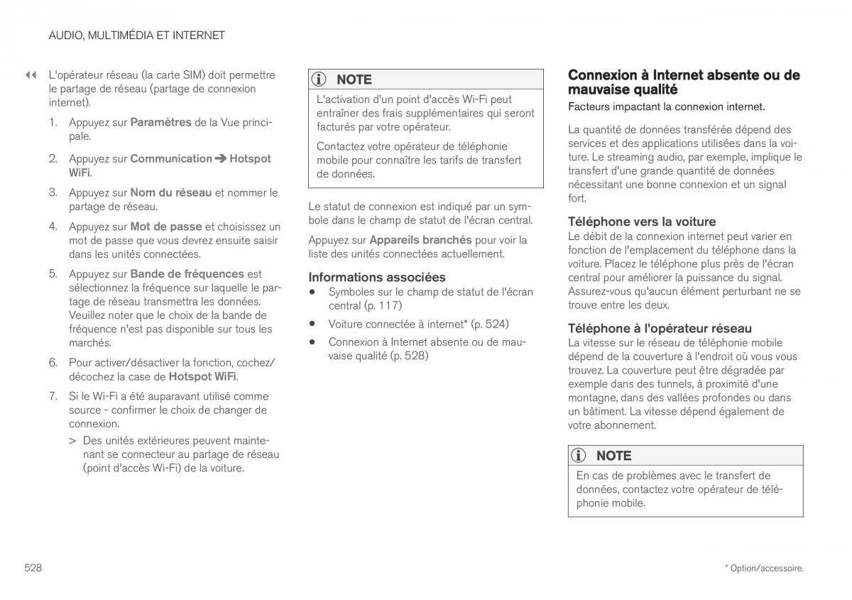 Volvo XC40 manuel du proprietaire / page 530