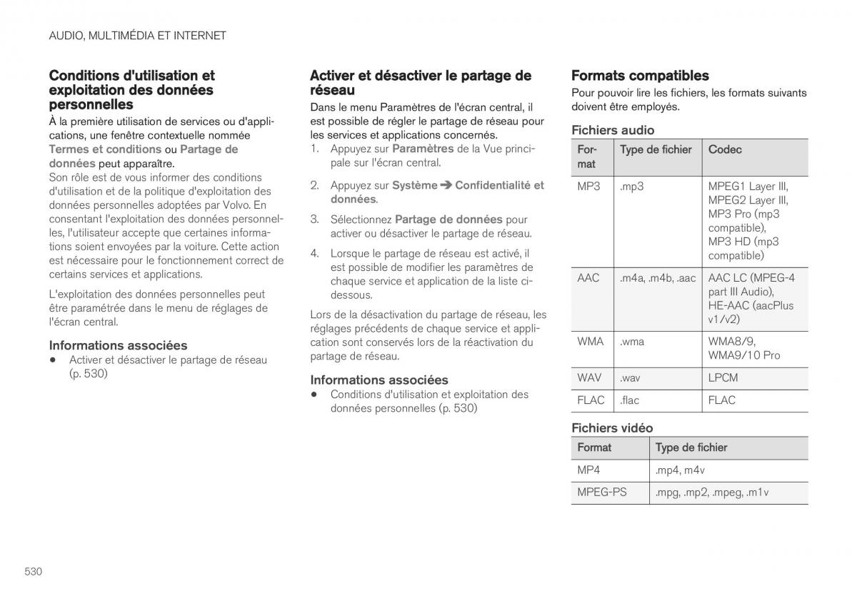 Volvo XC40 manuel du proprietaire / page 532