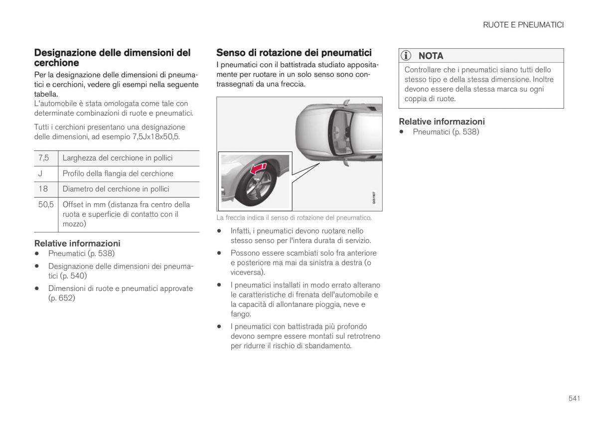 Volvo XC40 manuale del proprietario / page 543