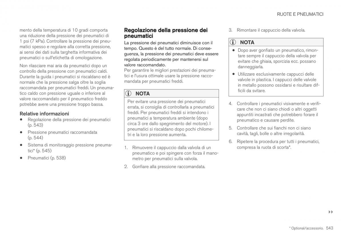 Volvo XC40 manuale del proprietario / page 545