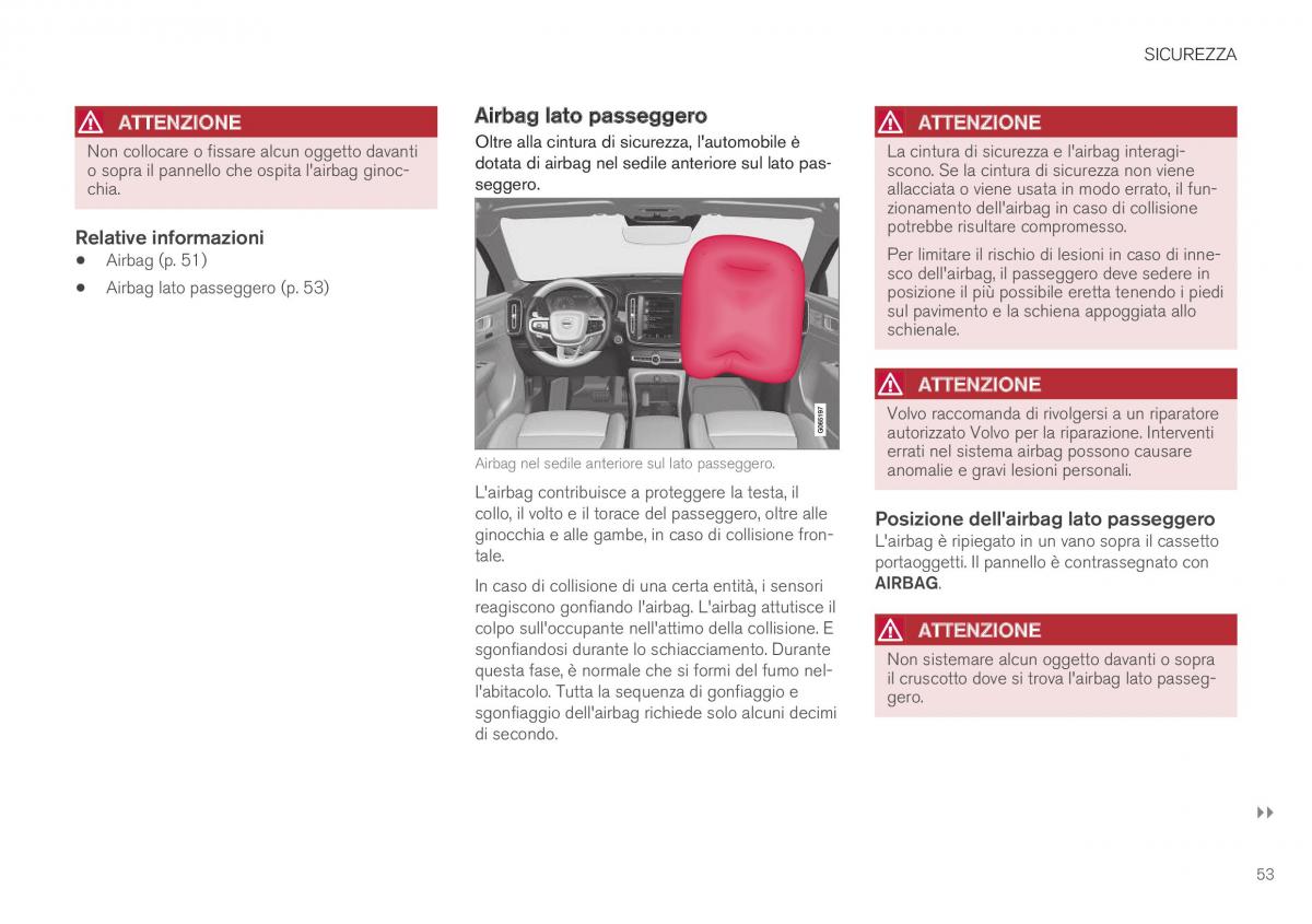 Volvo XC40 manuale del proprietario / page 55