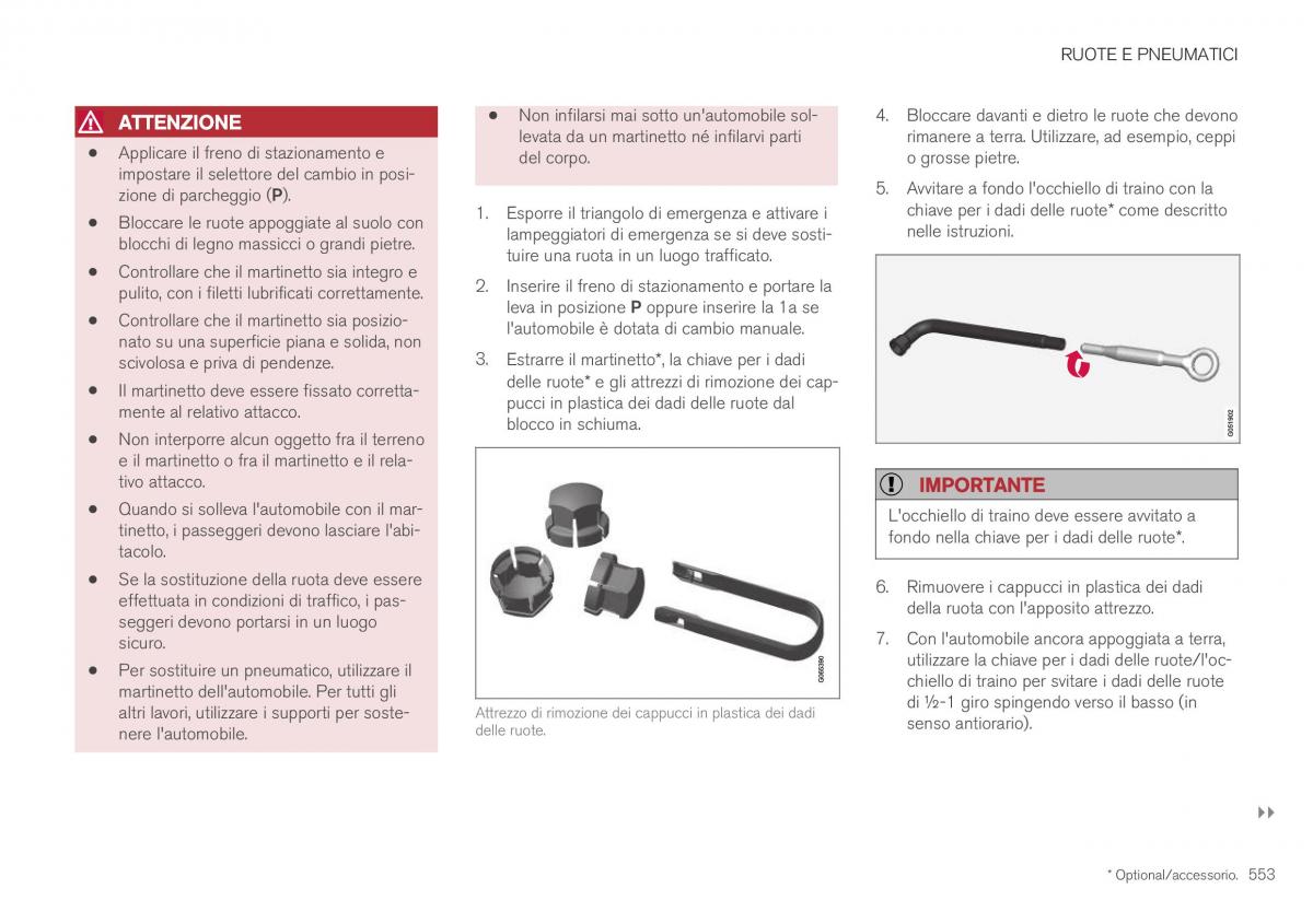 Volvo XC40 manuale del proprietario / page 555