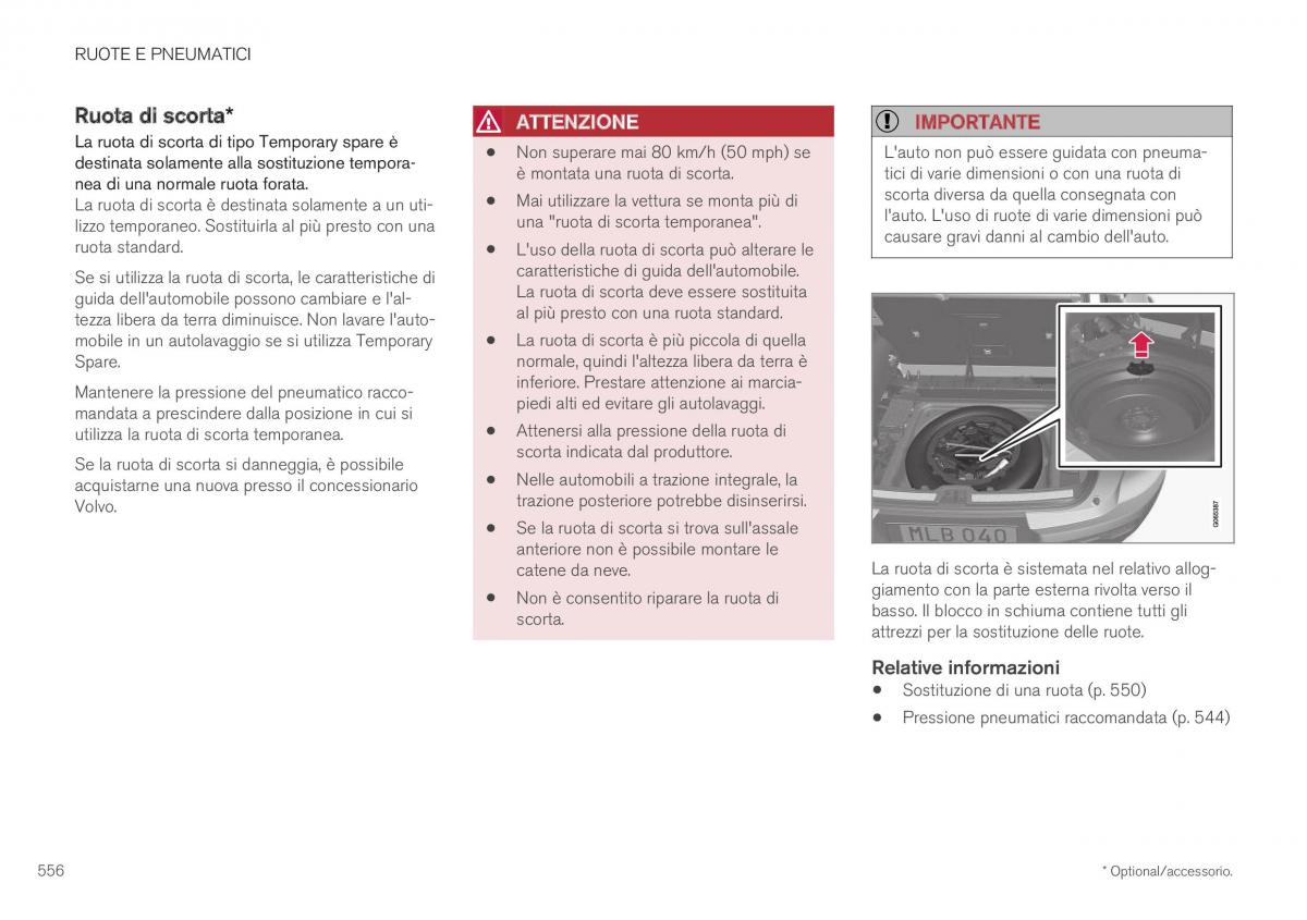 Volvo XC40 manuale del proprietario / page 558