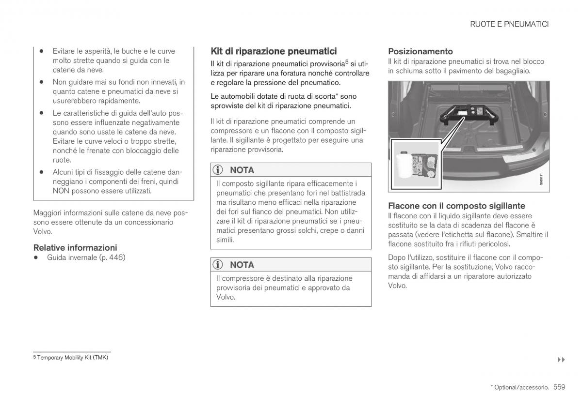 Volvo XC40 manuale del proprietario / page 561