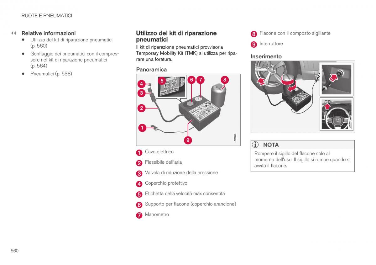 Volvo XC40 manuale del proprietario / page 562