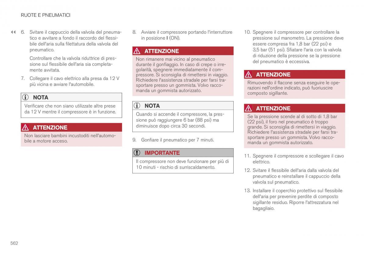 Volvo XC40 manuale del proprietario / page 564