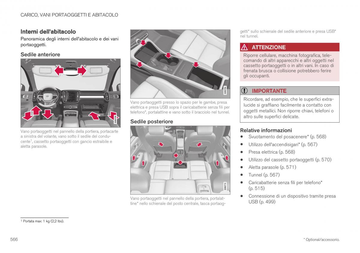 Volvo XC40 manuale del proprietario / page 568