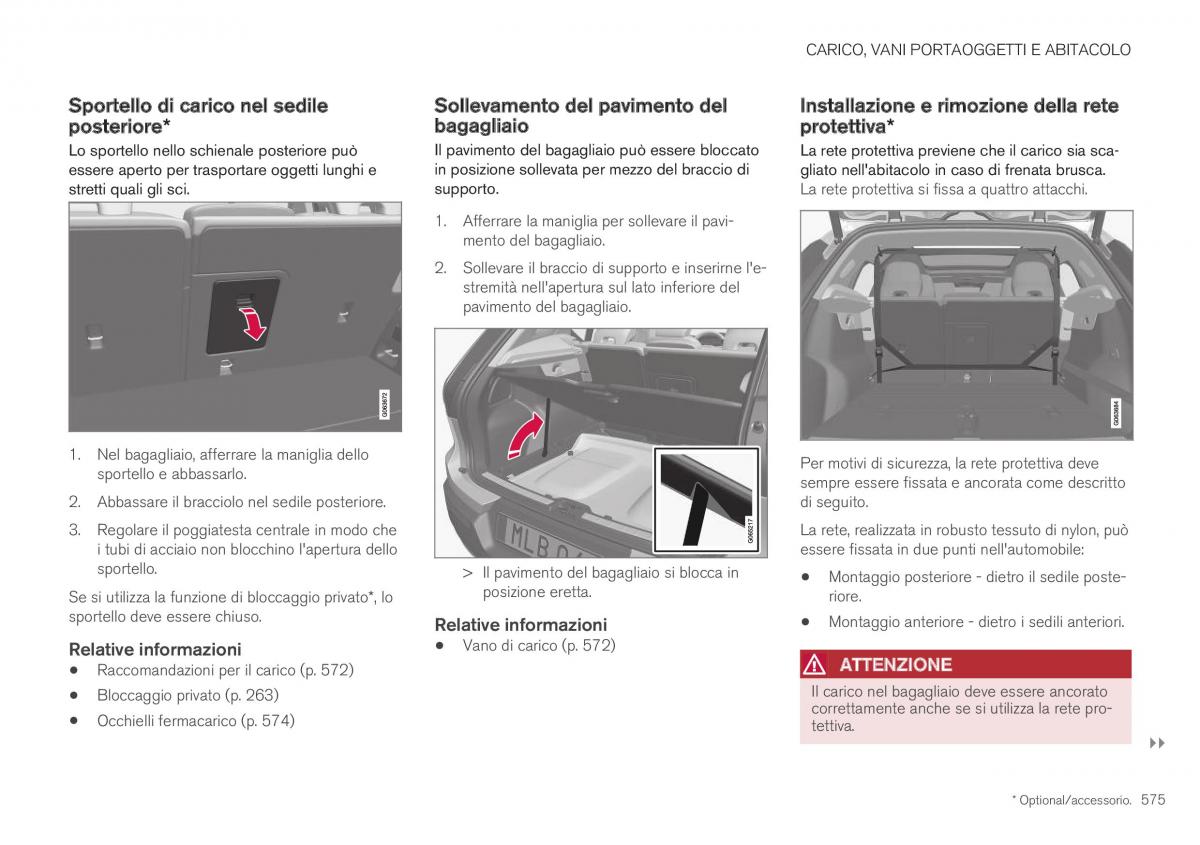 Volvo XC40 manuale del proprietario / page 577