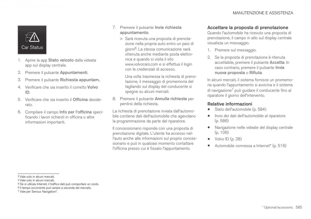 Volvo XC40 manuale del proprietario / page 587