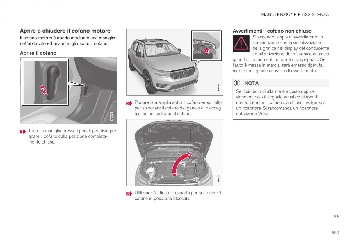 Volvo XC40 manuale del proprietario / page 591