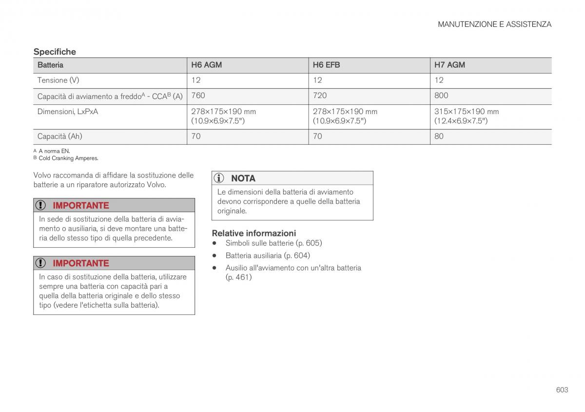 Volvo XC40 manuale del proprietario / page 605