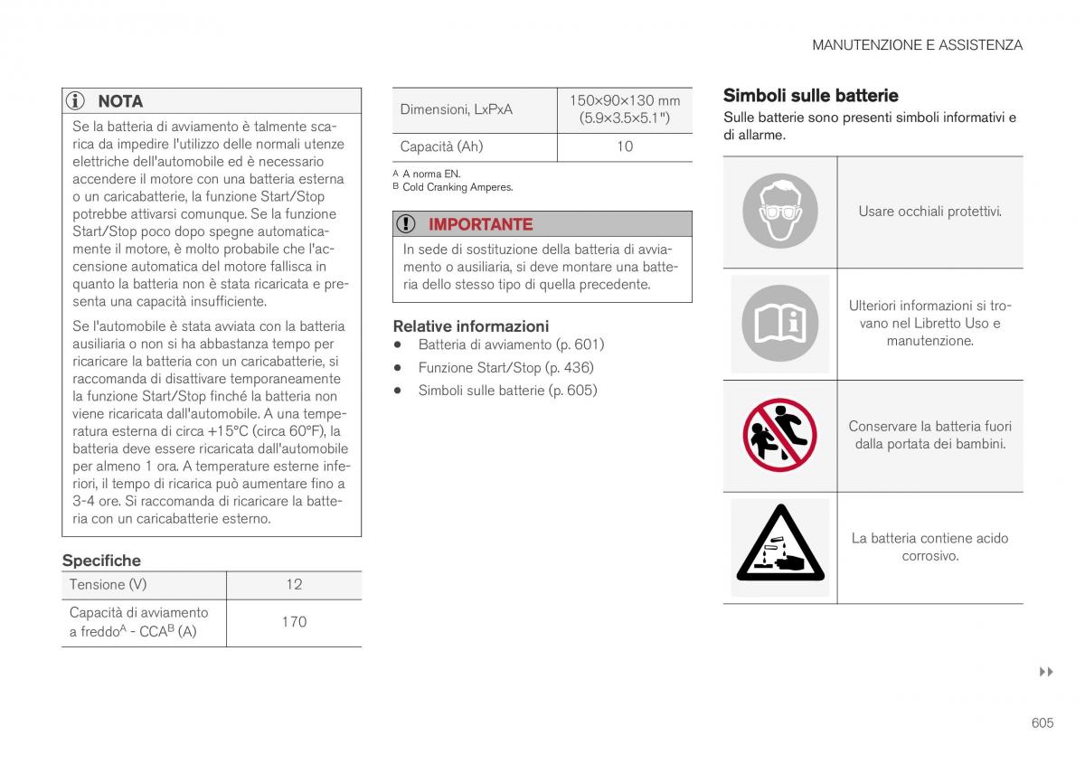 Volvo XC40 manuale del proprietario / page 607