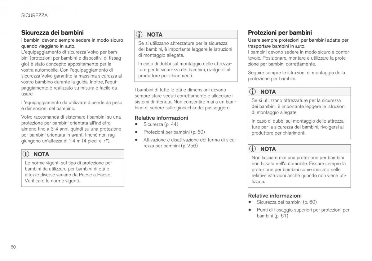 Volvo XC40 manuale del proprietario / page 62