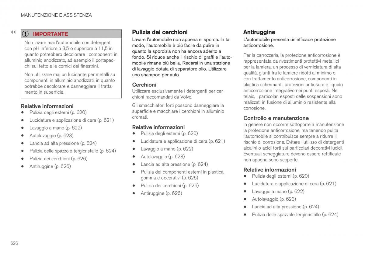 Volvo XC40 manuale del proprietario / page 628