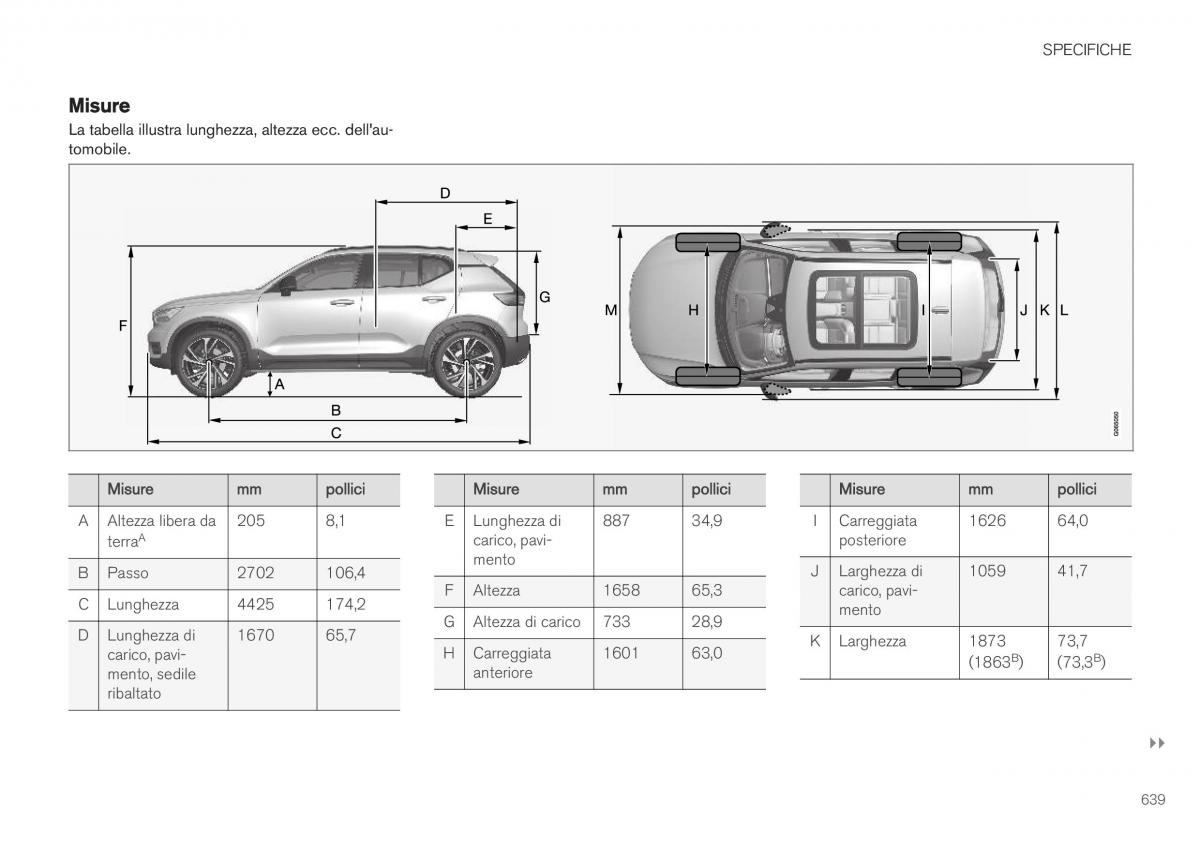 Volvo XC40 manuale del proprietario / page 641