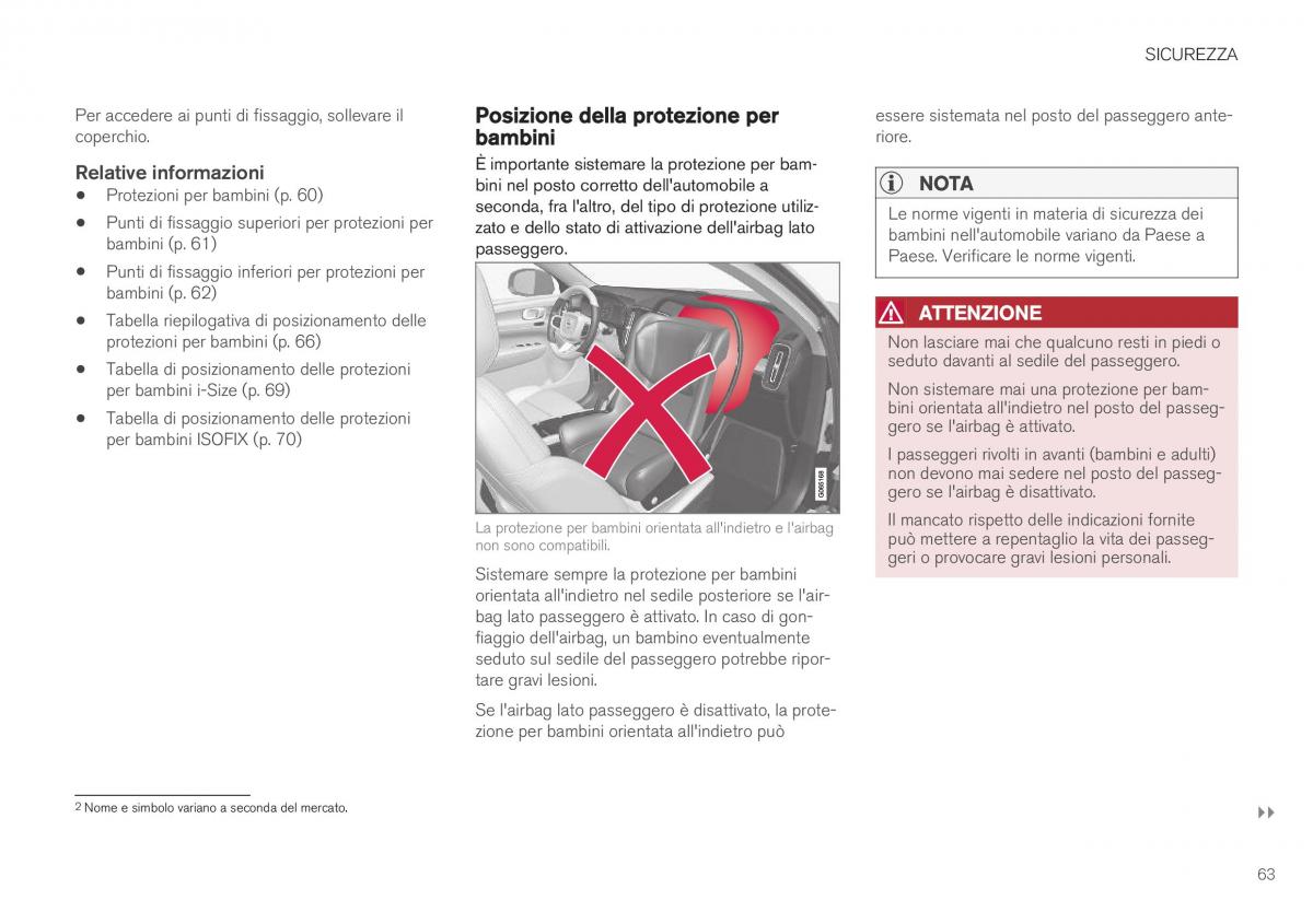 Volvo XC40 manuale del proprietario / page 65