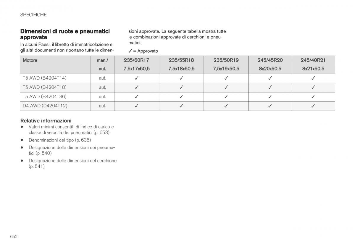 Volvo XC40 manuale del proprietario / page 654