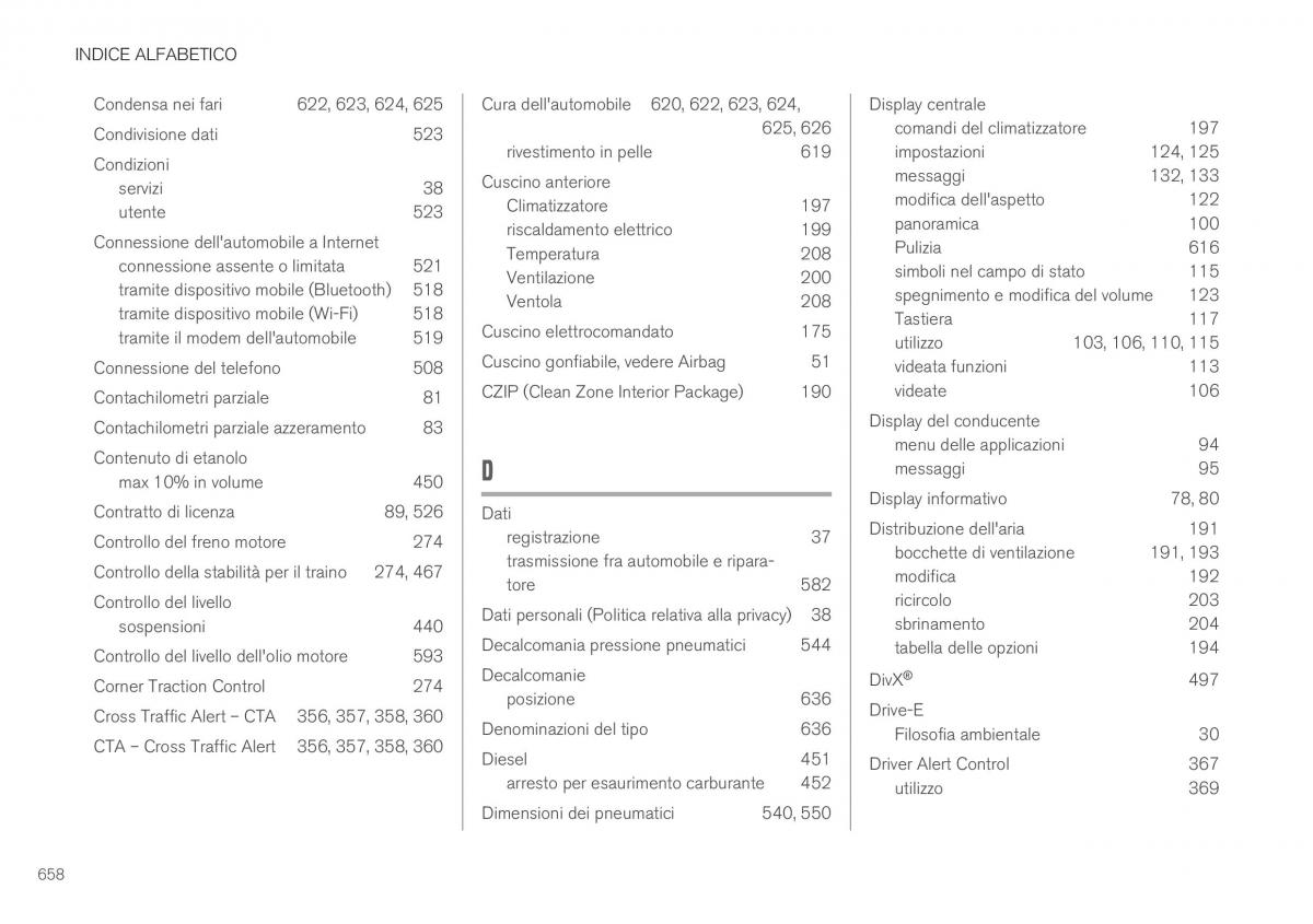 Volvo XC40 manuale del proprietario / page 660