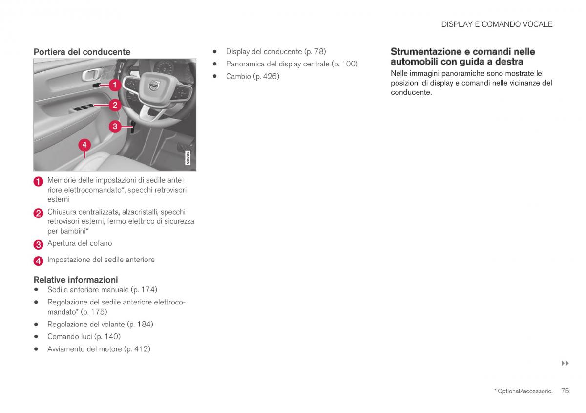 Volvo XC40 manuale del proprietario / page 77