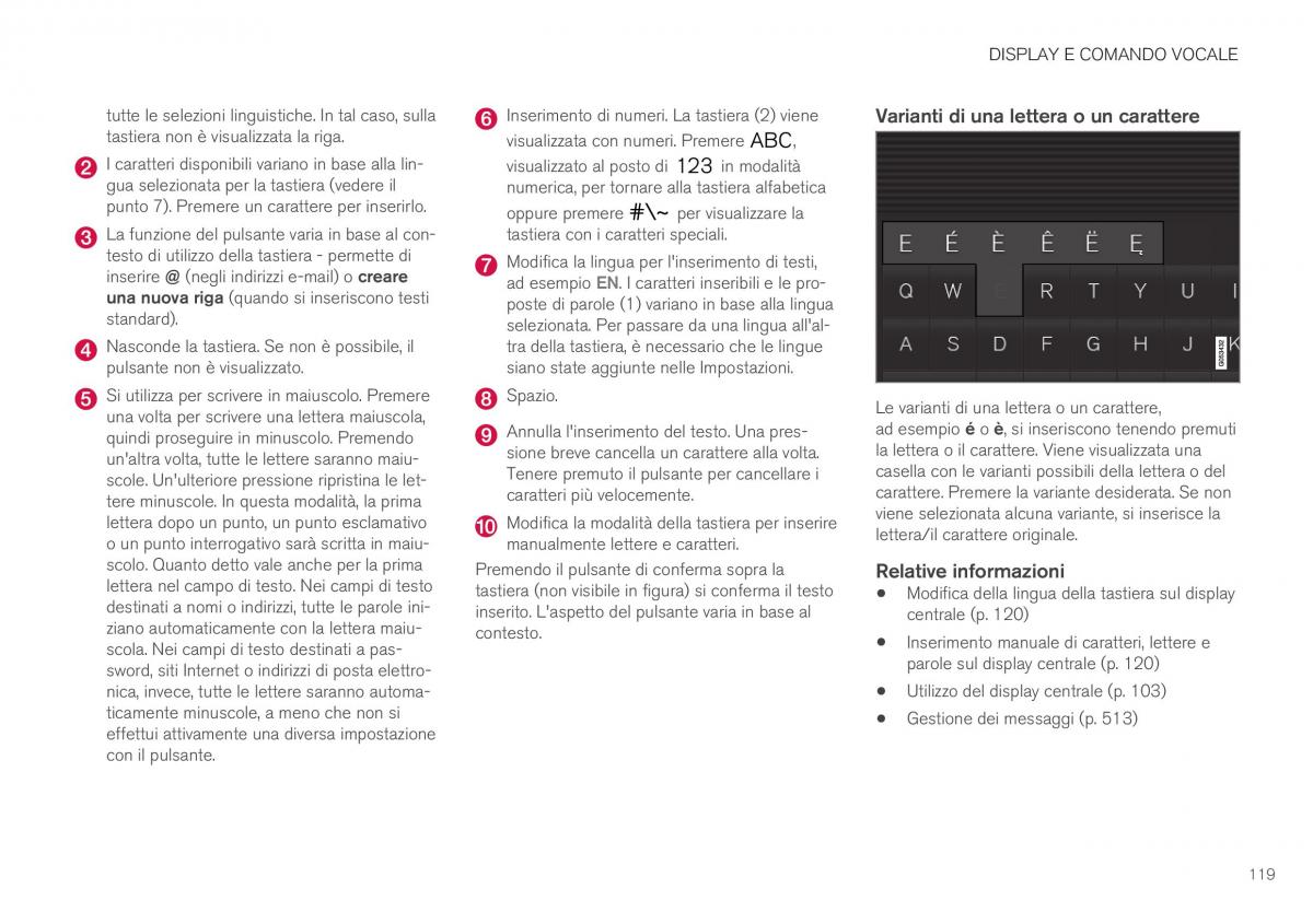 Volvo XC40 manuale del proprietario / page 121