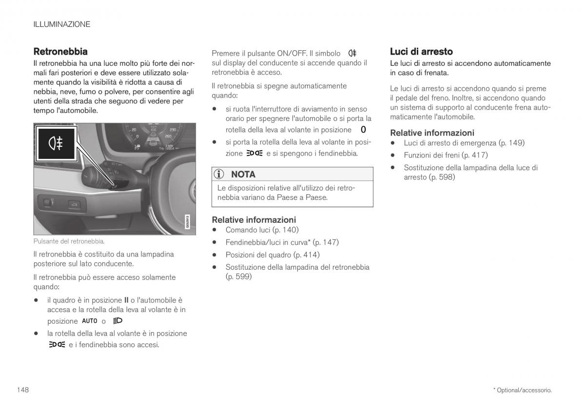 Volvo XC40 manuale del proprietario / page 150