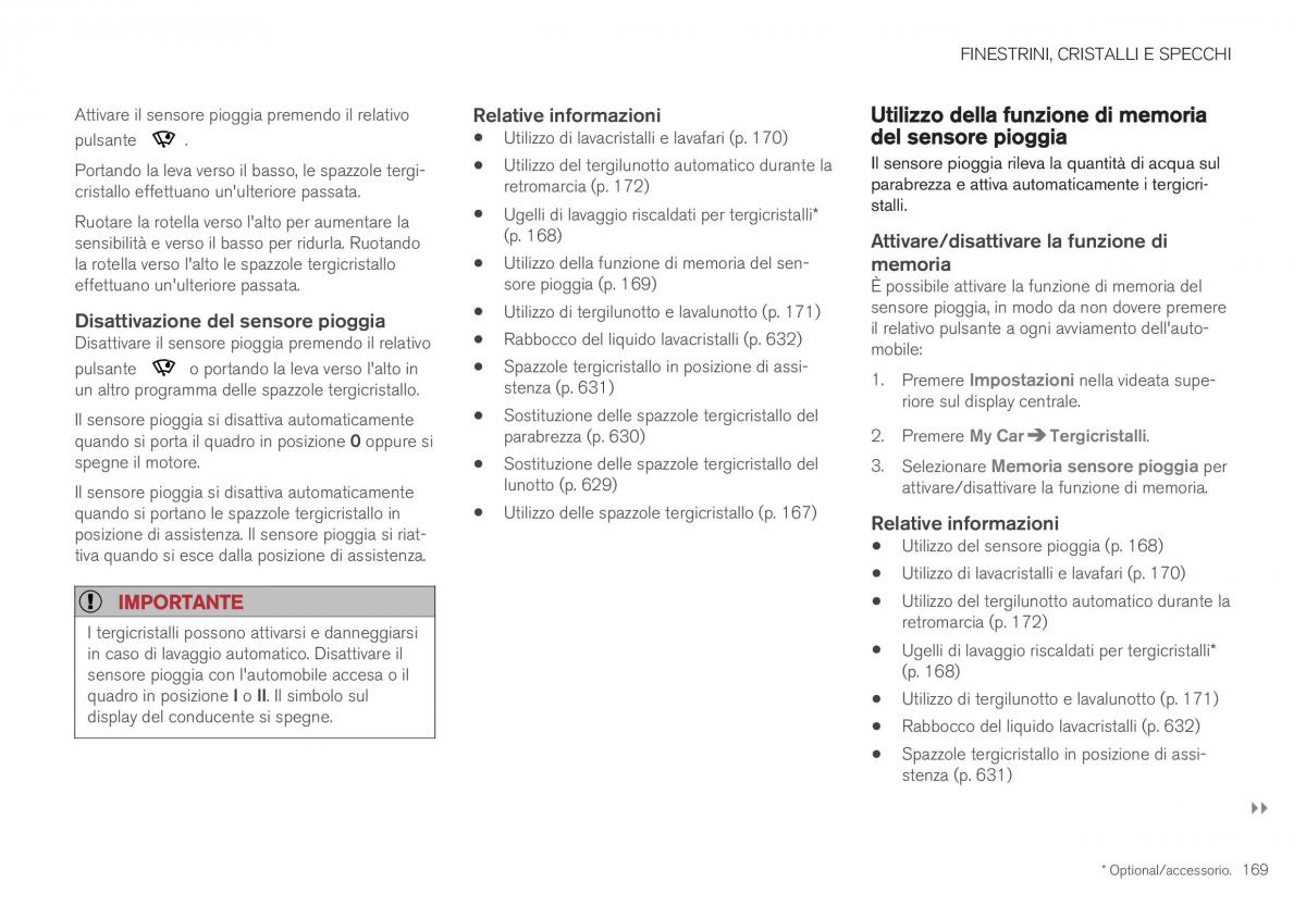 Volvo XC40 manuale del proprietario / page 171