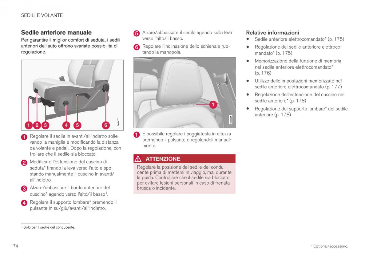 Volvo XC40 manuale del proprietario / page 176