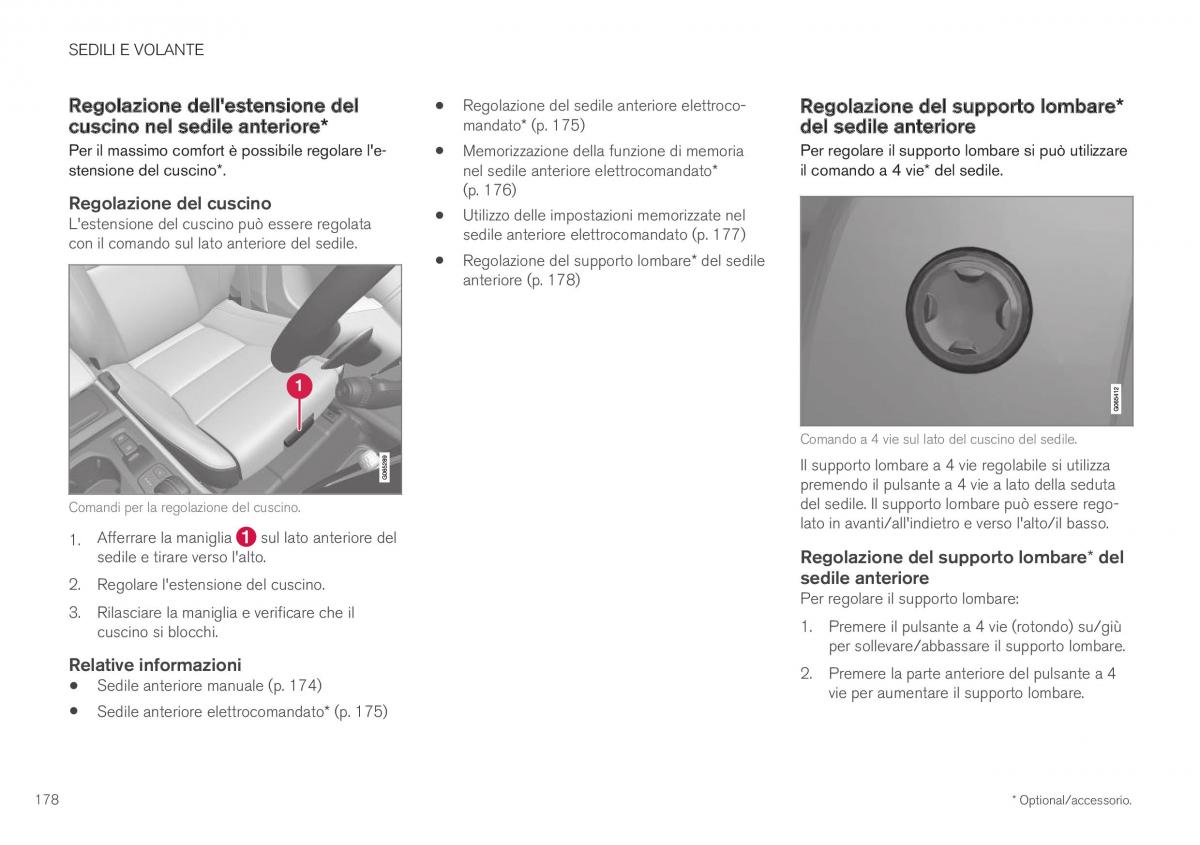 Volvo XC40 manuale del proprietario / page 180