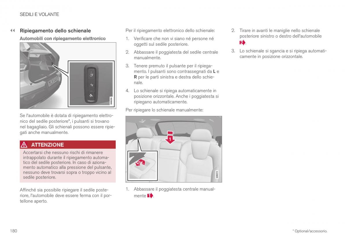 Volvo XC40 manuale del proprietario / page 182