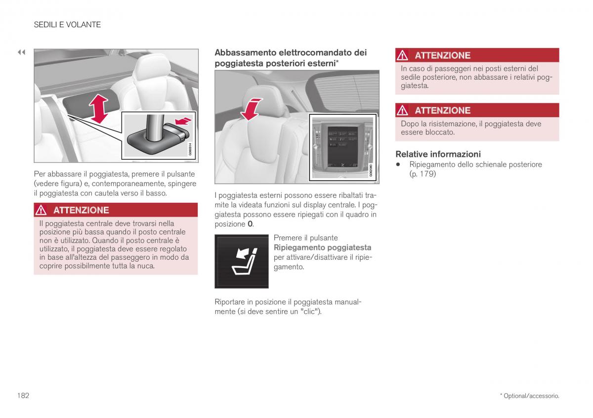 Volvo XC40 manuale del proprietario / page 184