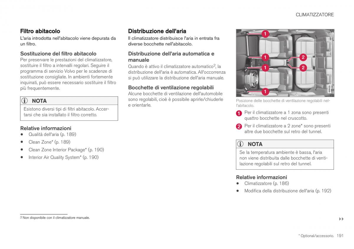 Volvo XC40 manuale del proprietario / page 193