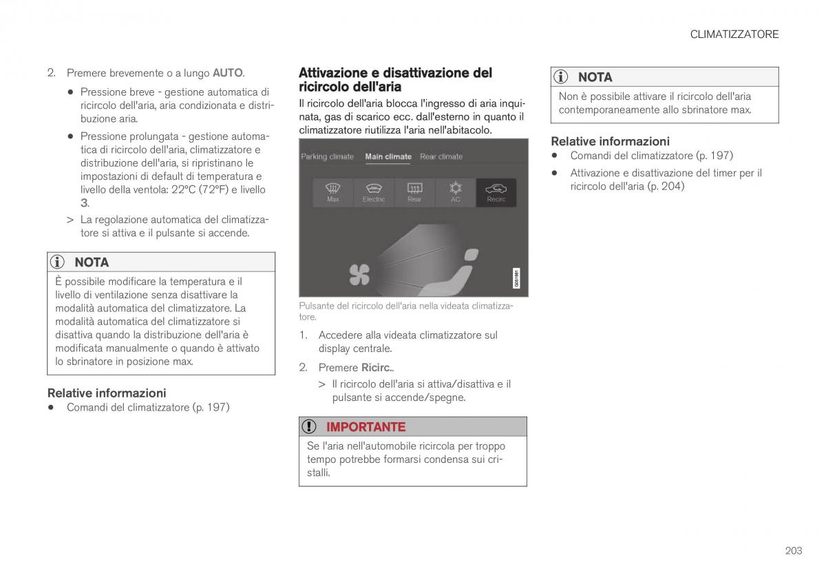 Volvo XC40 manuale del proprietario / page 205