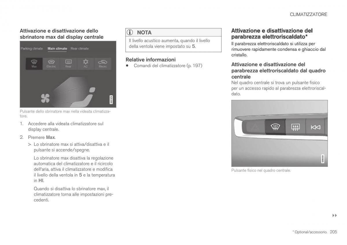 Volvo XC40 manuale del proprietario / page 207