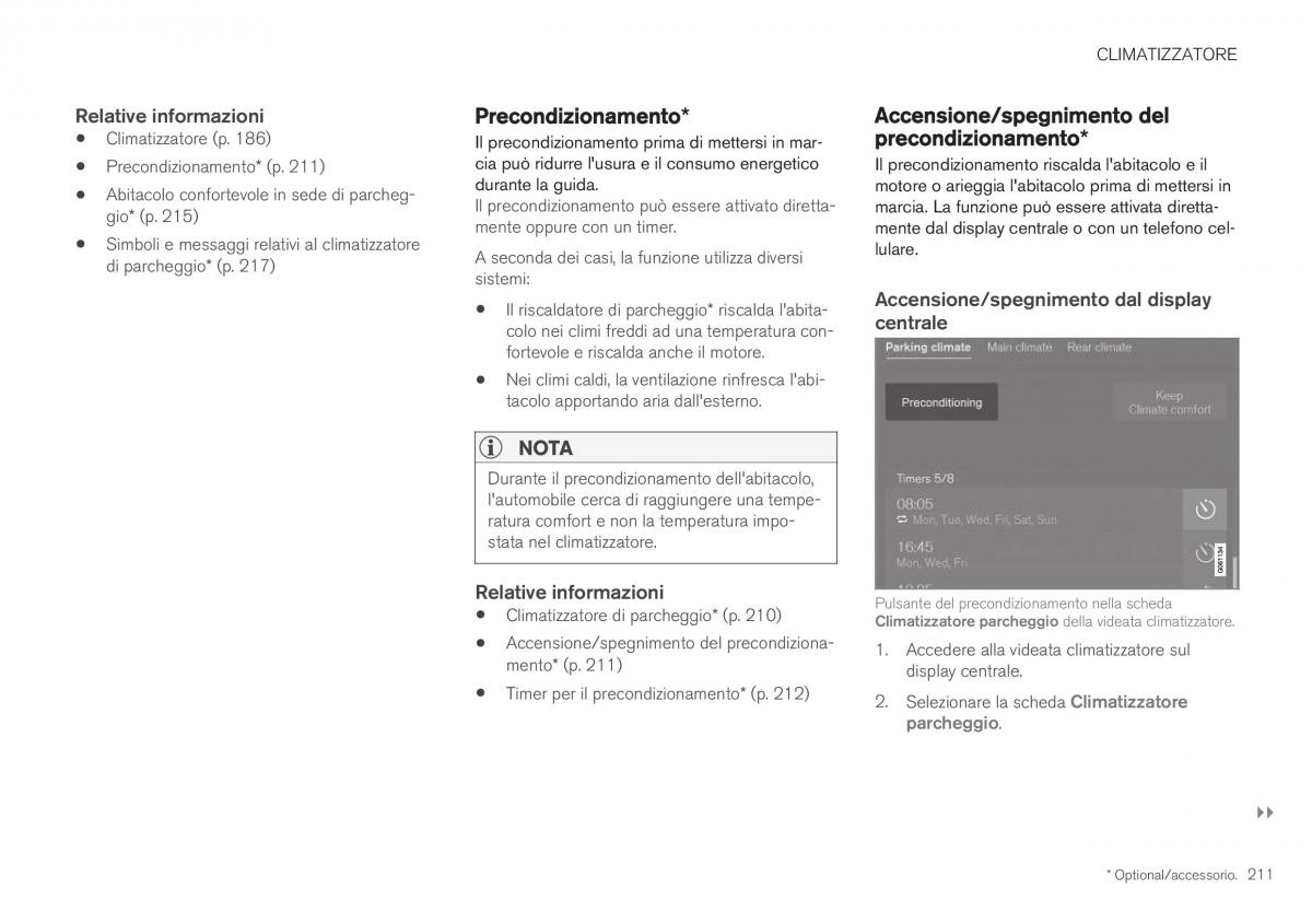 Volvo XC40 manuale del proprietario / page 213