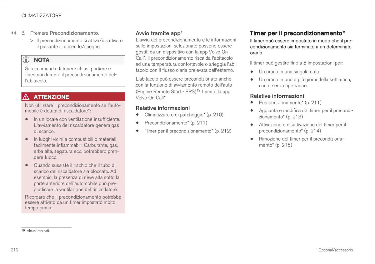 Volvo XC40 manuale del proprietario / page 214