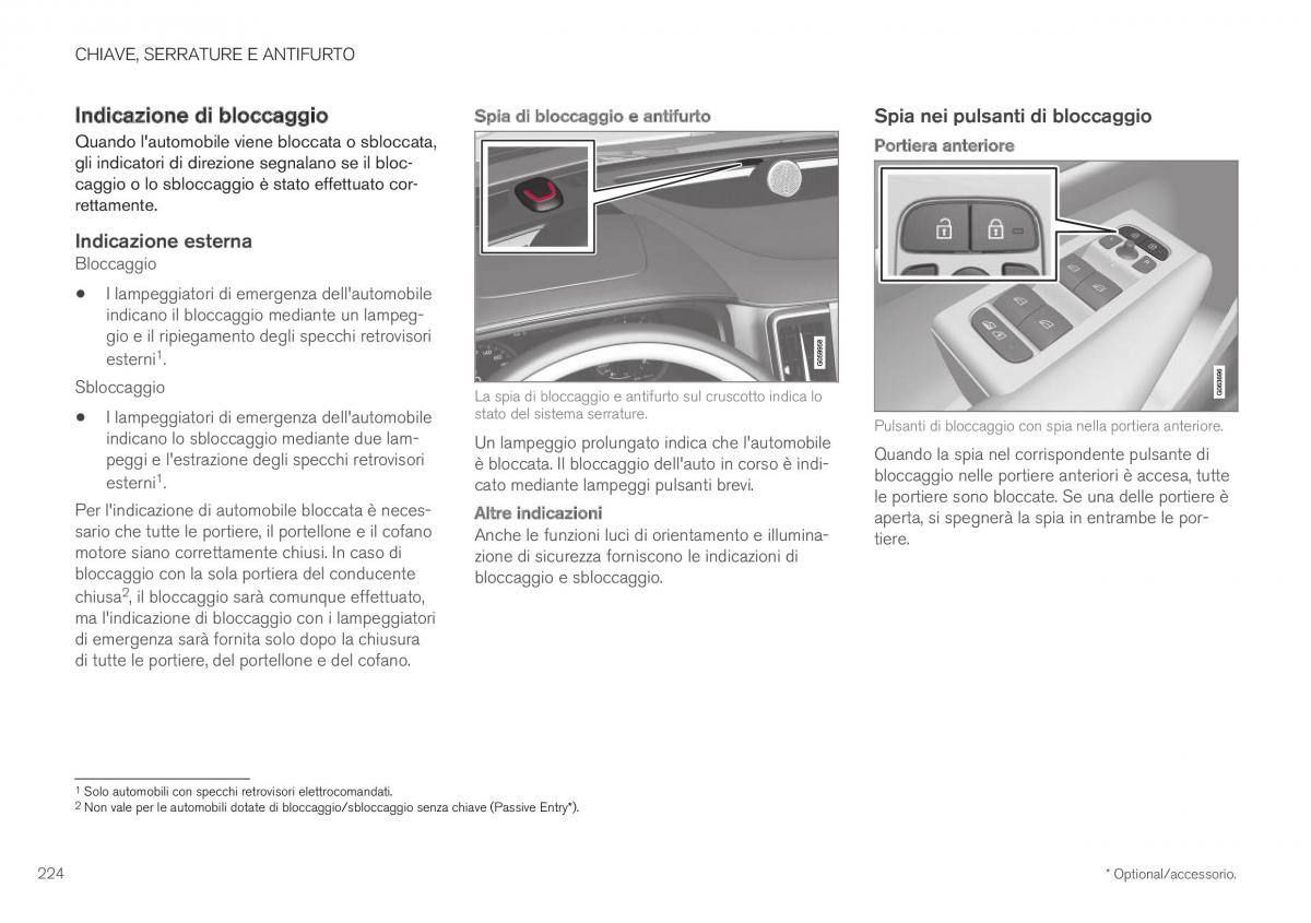 Volvo XC40 manuale del proprietario / page 226