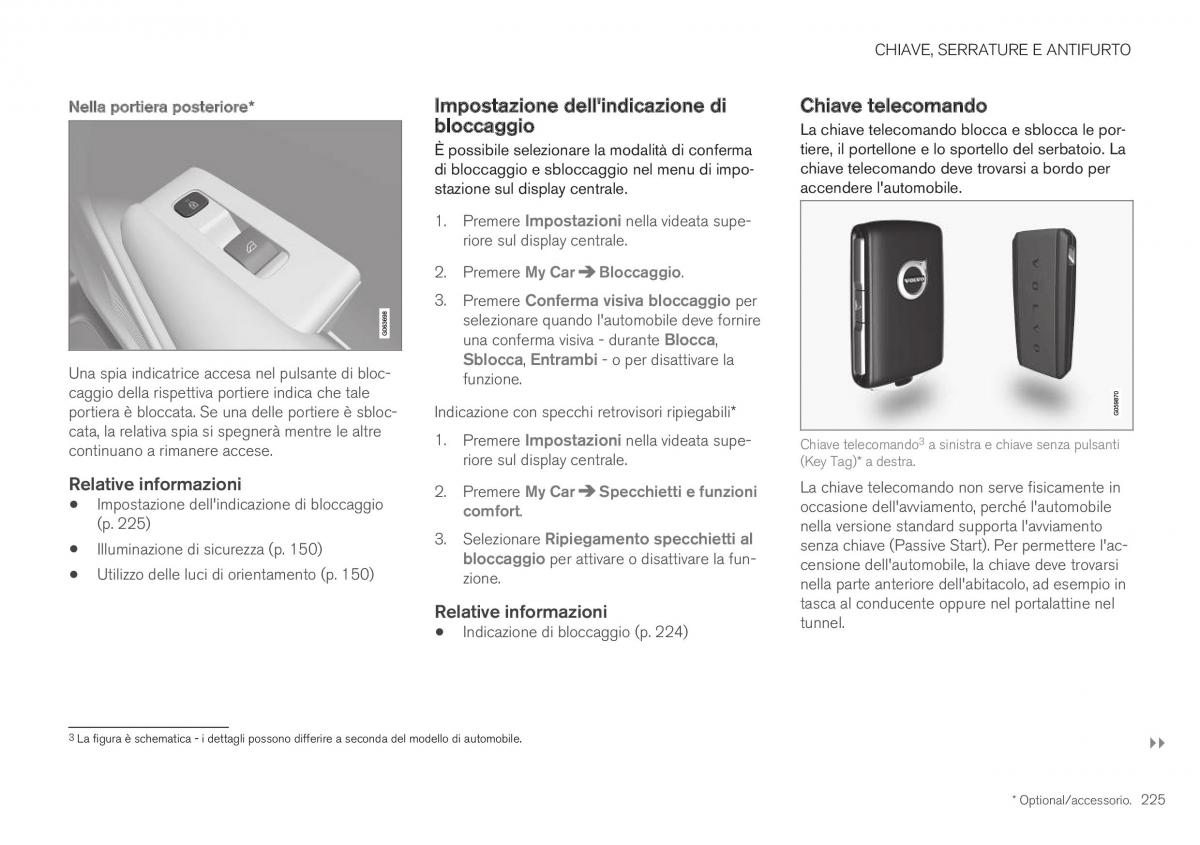 Volvo XC40 manuale del proprietario / page 227