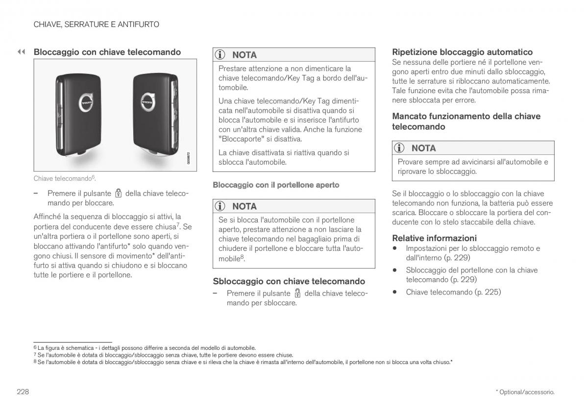 Volvo XC40 manuale del proprietario / page 230