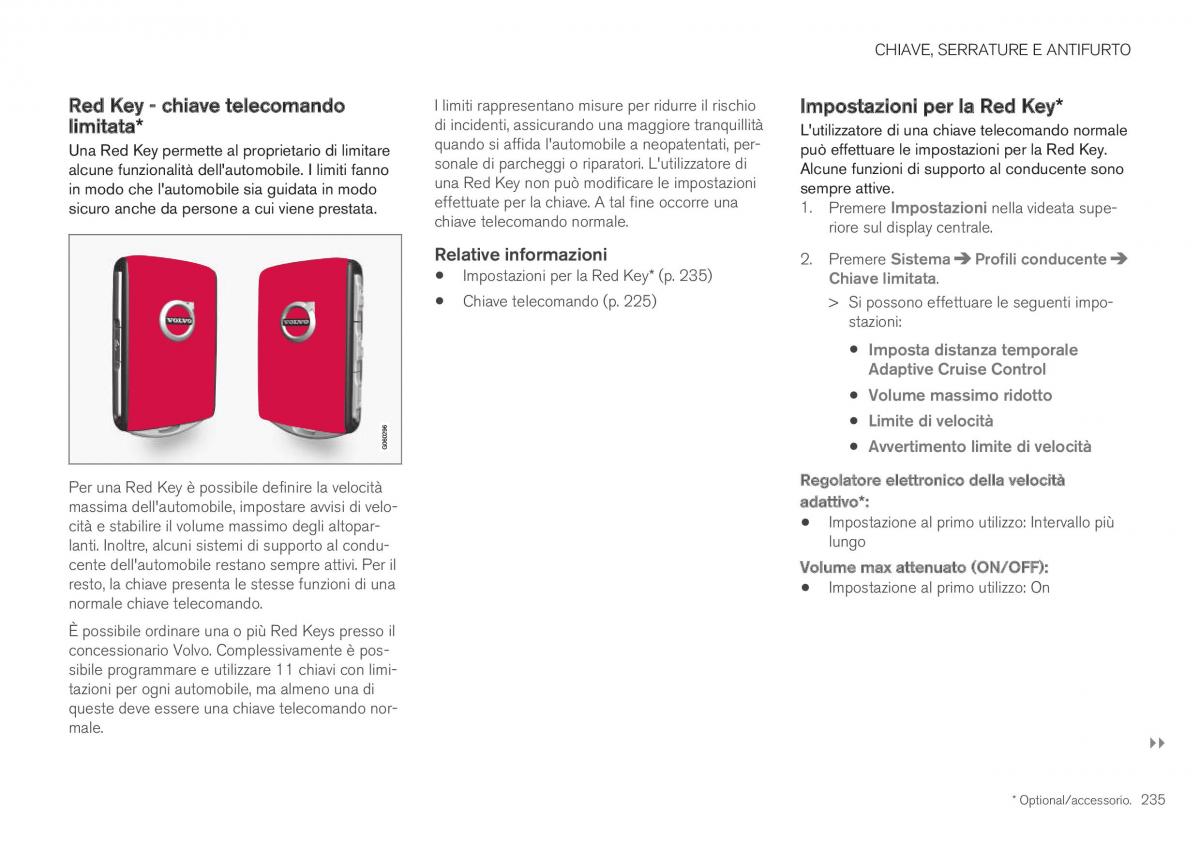 Volvo XC40 manuale del proprietario / page 237