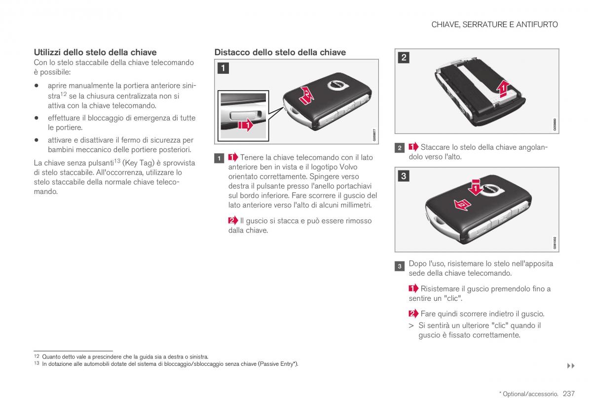 Volvo XC40 manuale del proprietario / page 239