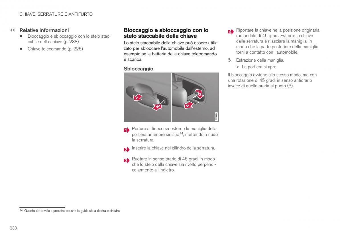 Volvo XC40 manuale del proprietario / page 240