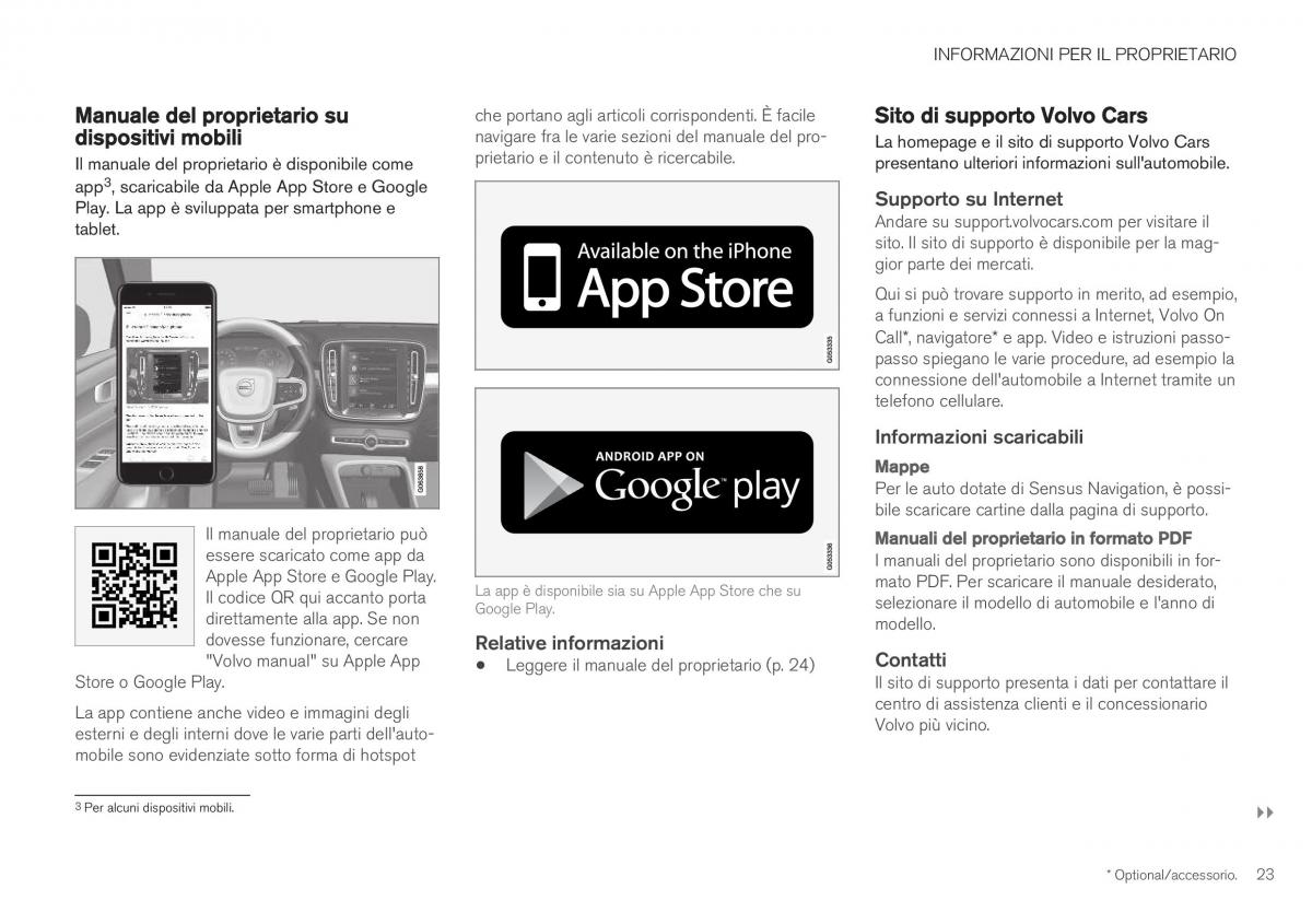 Volvo XC40 manuale del proprietario / page 25