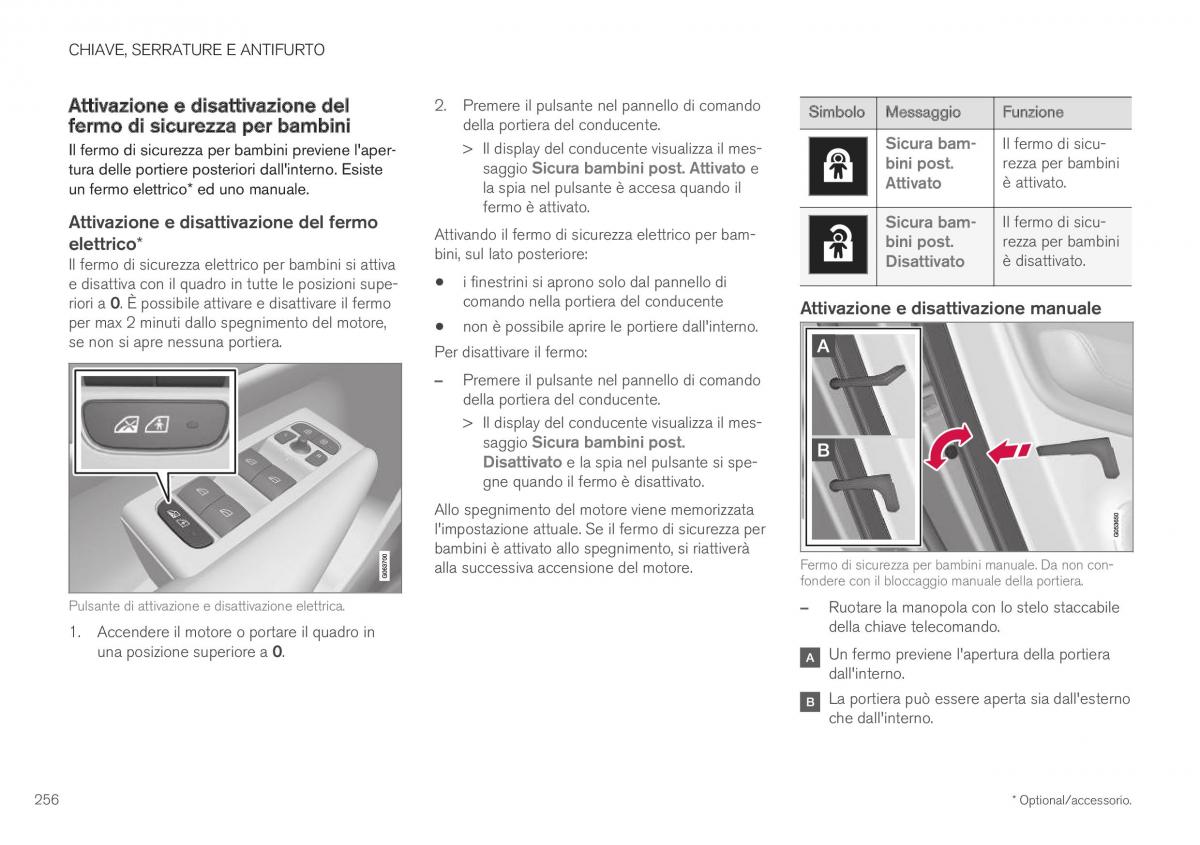 Volvo XC40 manuale del proprietario / page 258