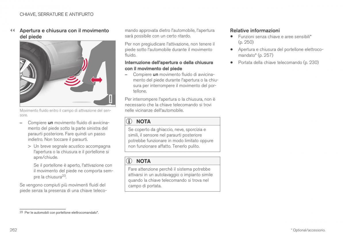 Volvo XC40 manuale del proprietario / page 264