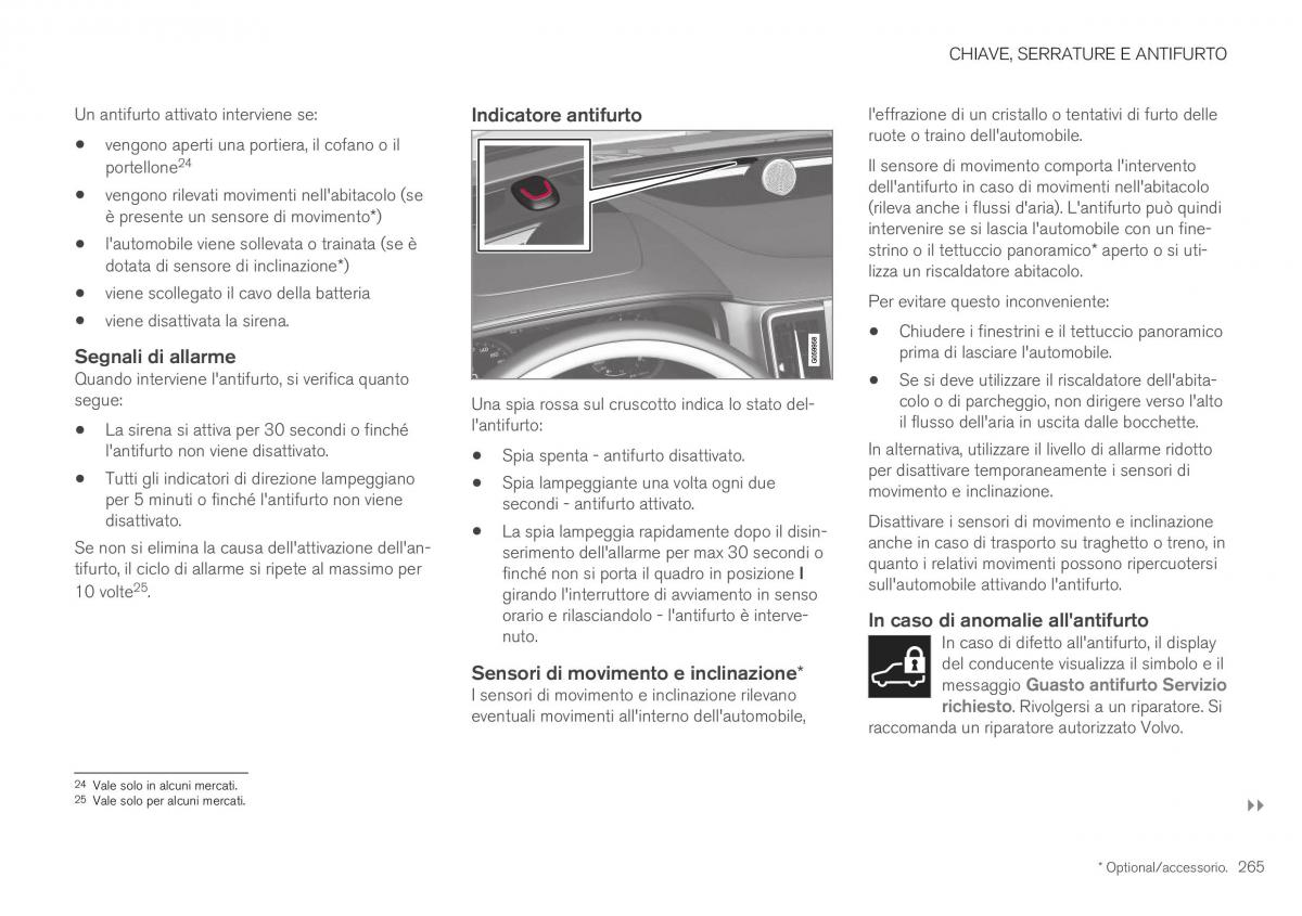 Volvo XC40 manuale del proprietario / page 267