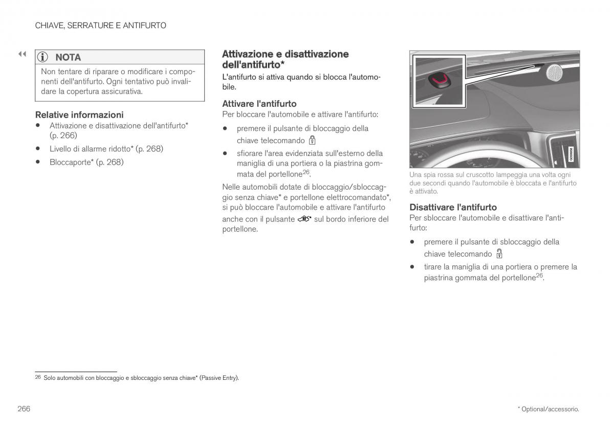 Volvo XC40 manuale del proprietario / page 268